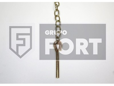 Pino fueiro reto 8MM com corrente - CÓD. FORT072